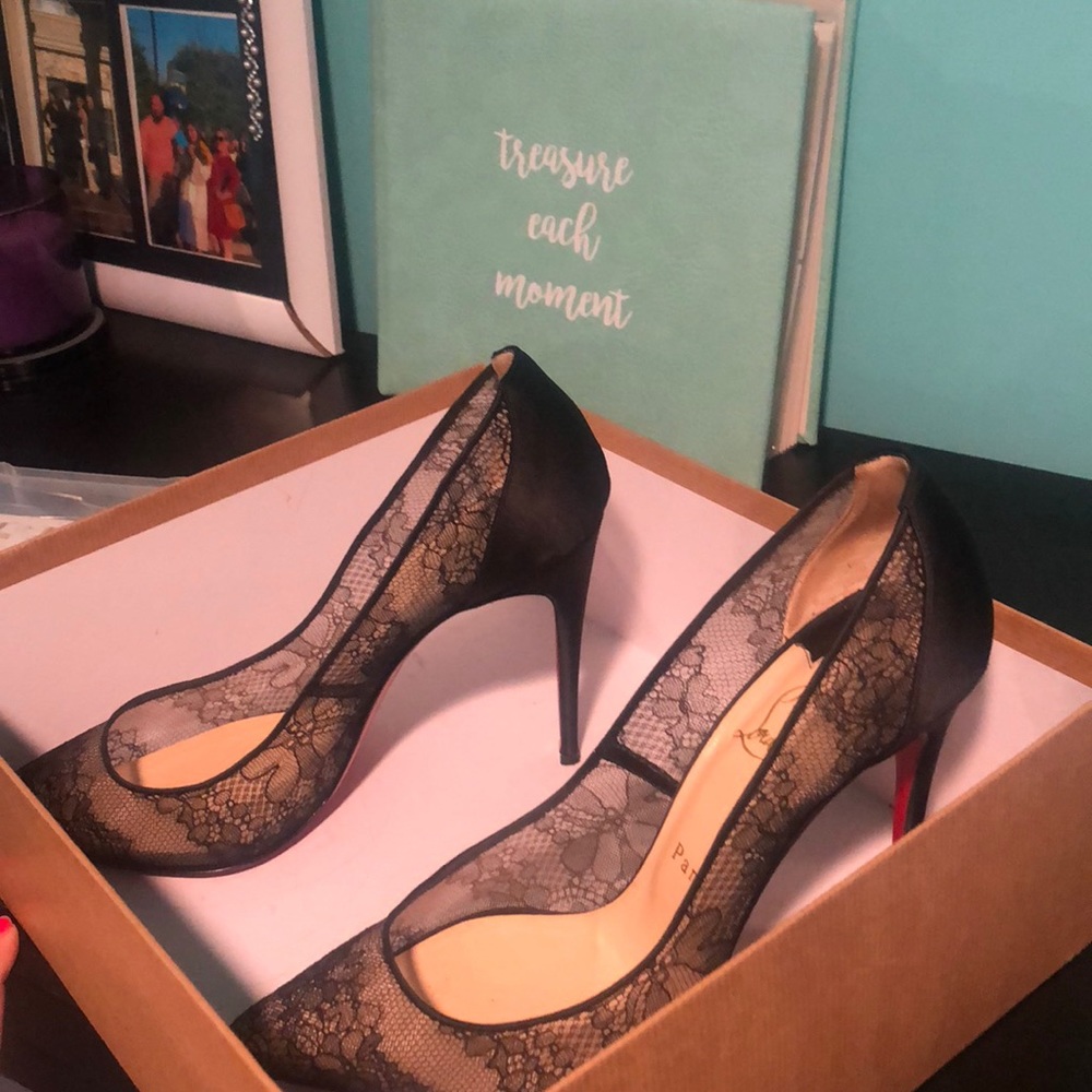 AUTHENTIC Christian Louboutin Lace Heels